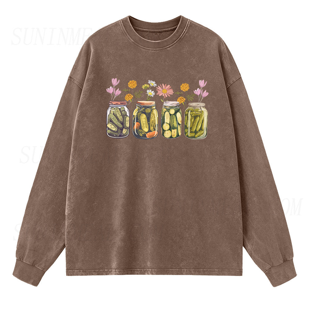 Vintage Canned Pickles Sleeve Unisex Tee
