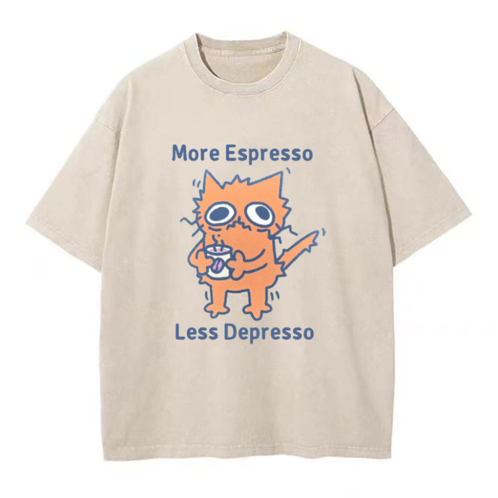 モア・エスプレッソ・レス・デプレッソ ユニセックスTシャツ