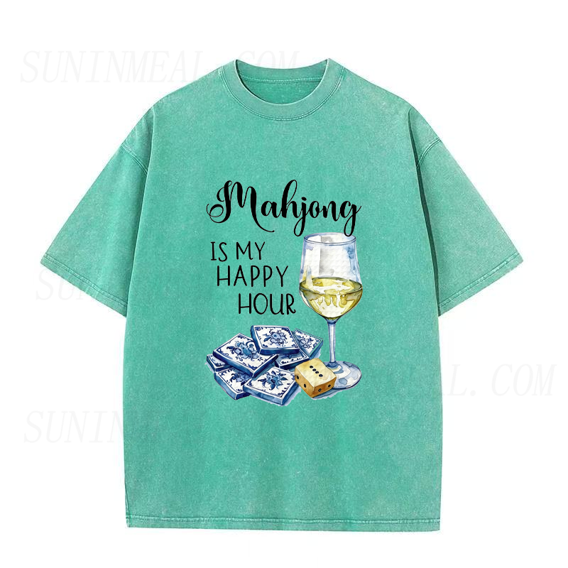 Mahjong Happy Hour Unisex Tee
