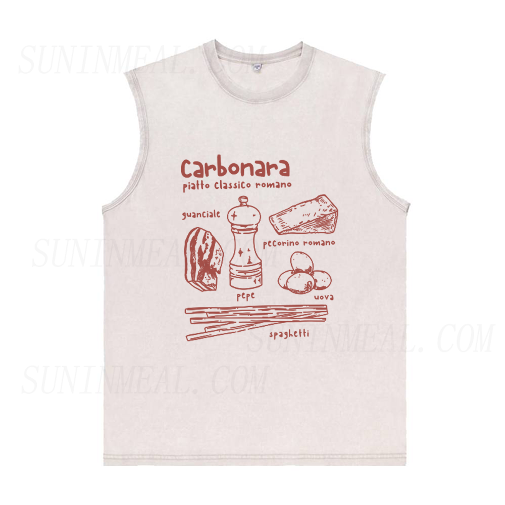 Carbonara Roma Pasta Unisex Tank Top