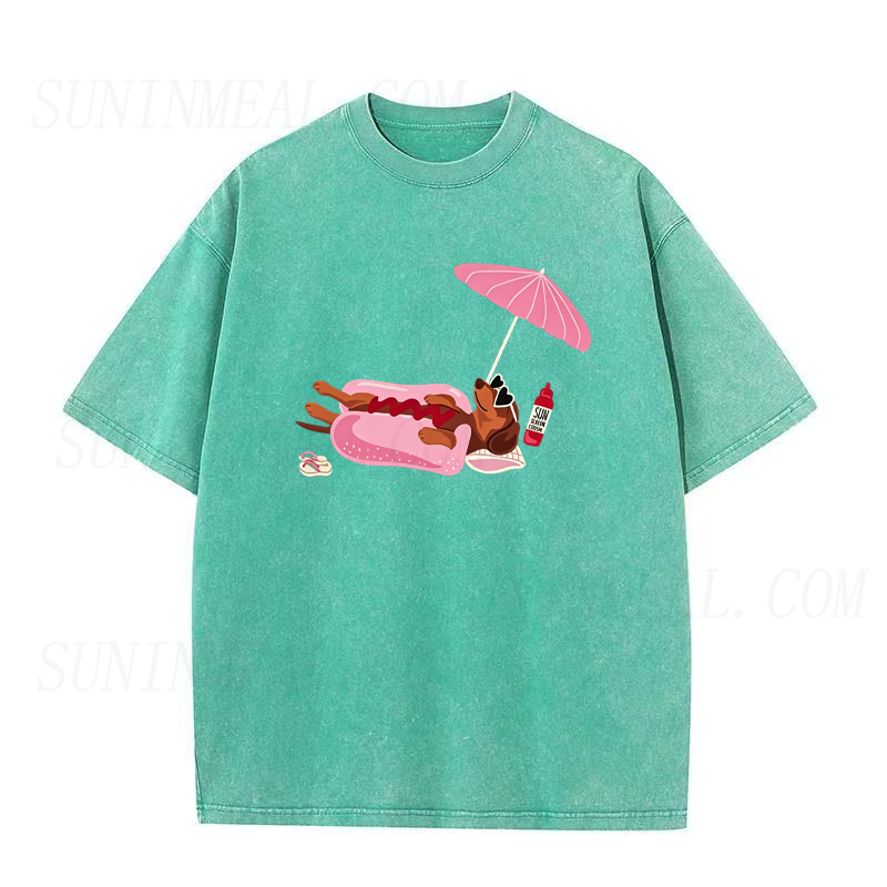 The Real Hot Dog on Vacation Unisex Tee
