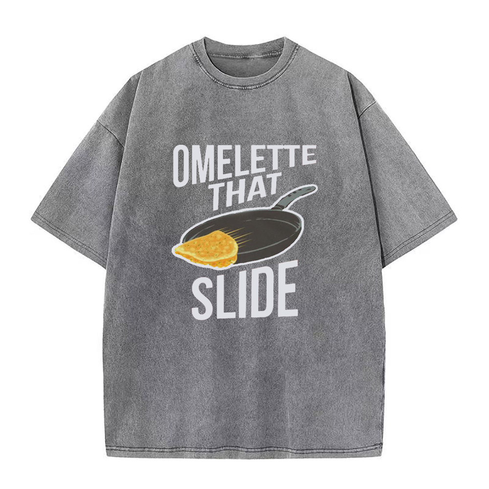 スライドするオムレツユニセックスTシャツ