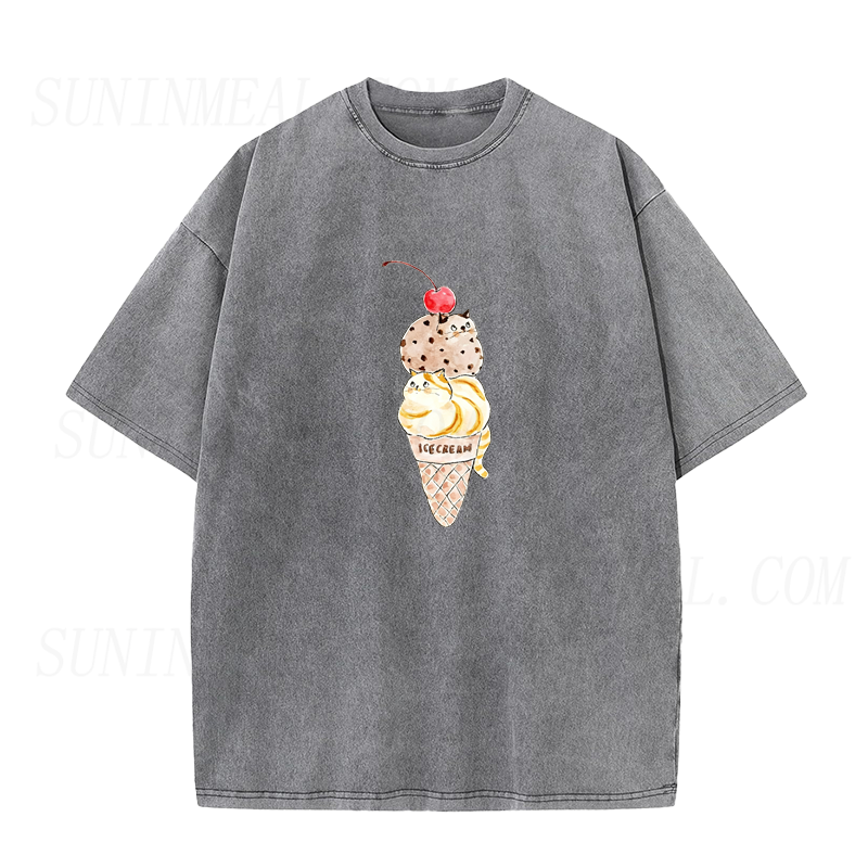Cat Ice Cream Unisex Tee