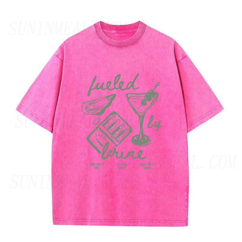 Fueled by Brine Oysters & Martinis Unisex Tee
