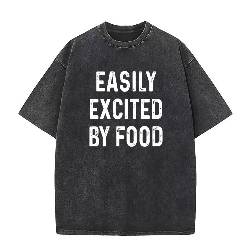 easily excited by food Unisex Tee