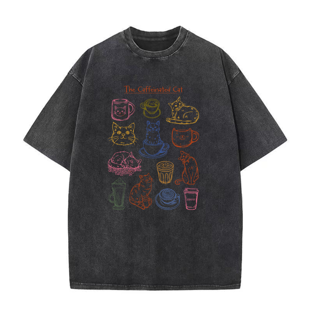 the caffeinated cat Unisex Tee