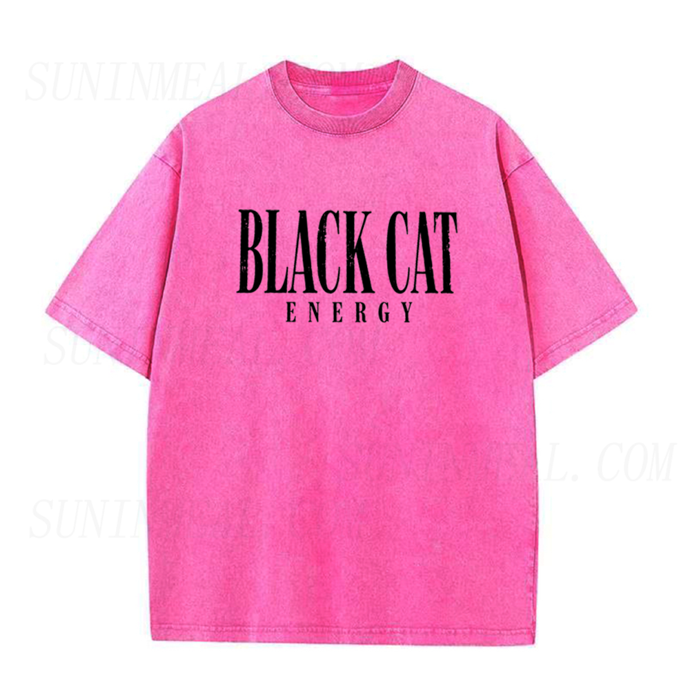Black Cat Energy Halloween Unisex Tee