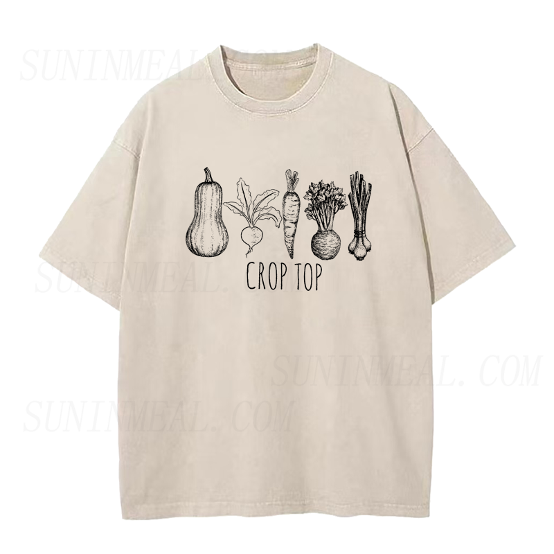 Crop Top Veggies Unisex Tee