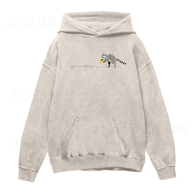 You Saw Nothing Raccoon Coffee Unisex Hoodie