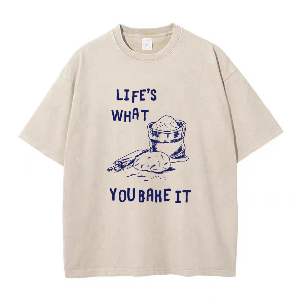 人生はあなたが焼くもの ユニセックスTシャツ