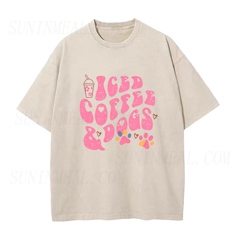 Iced Coffee & Puppy Days Unisex Tee