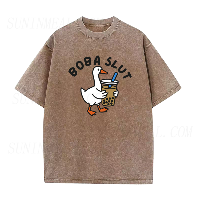 Funny Bubble Tea Goose Unisex Tee