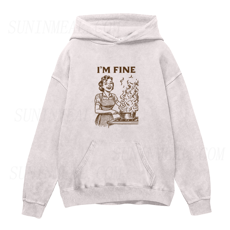 I'M FINE COOKING Unisex Hoodie