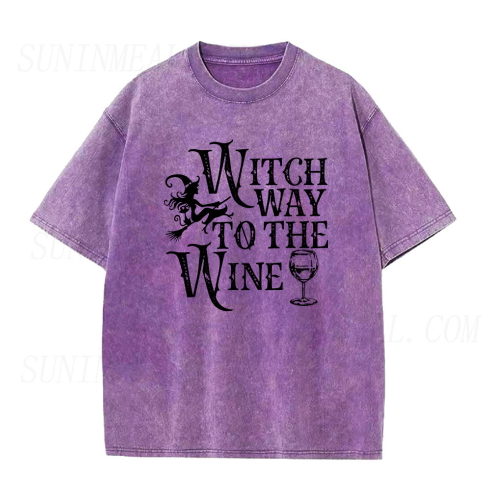 Witch Way to The Wine Unisex Tee