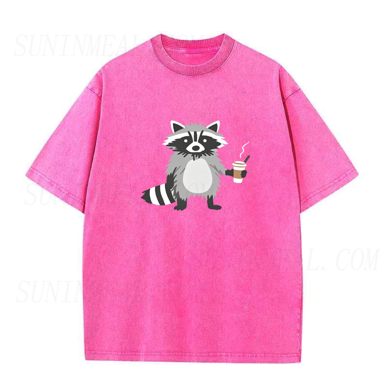 Raccoon Coffee Time Unisex Tee