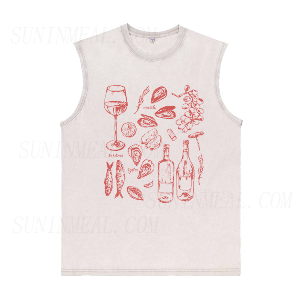Ocean Wine Grapes Unisex Tank Top