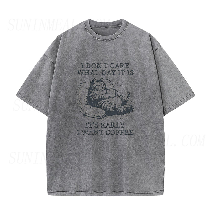 Cat Coffee Unisex Tee