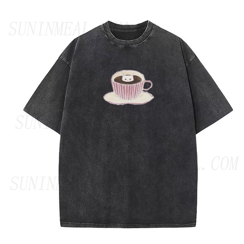 Feline Cat Coffee Tee