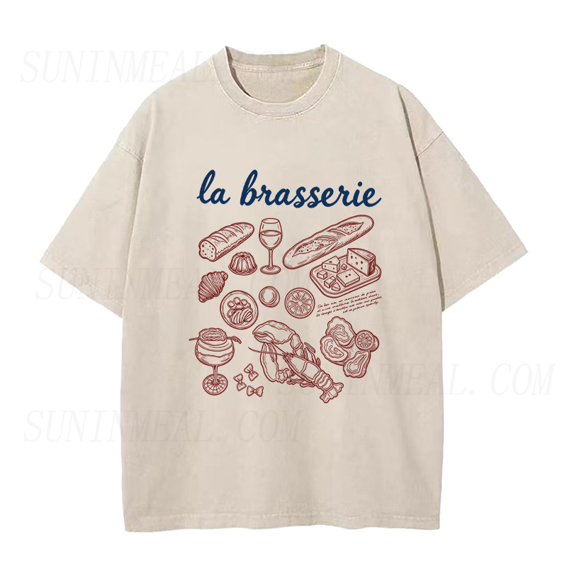 La Brasserie French Food Unisex Tee