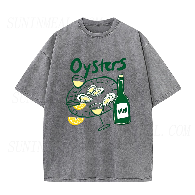 Oysters and Wine Unisex Tee