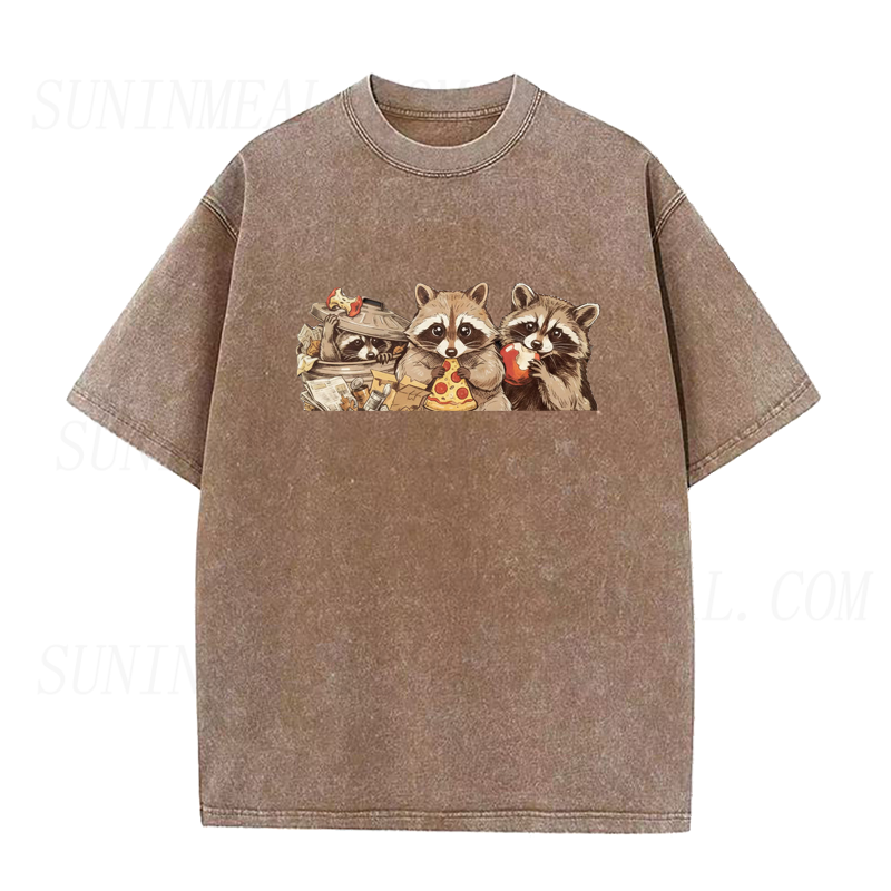 Raccoon Pizza Time Unisex Tee