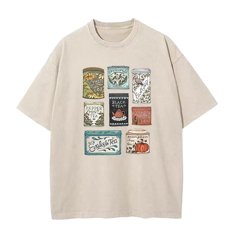 Vintage Tea Tins Unisex Tee
