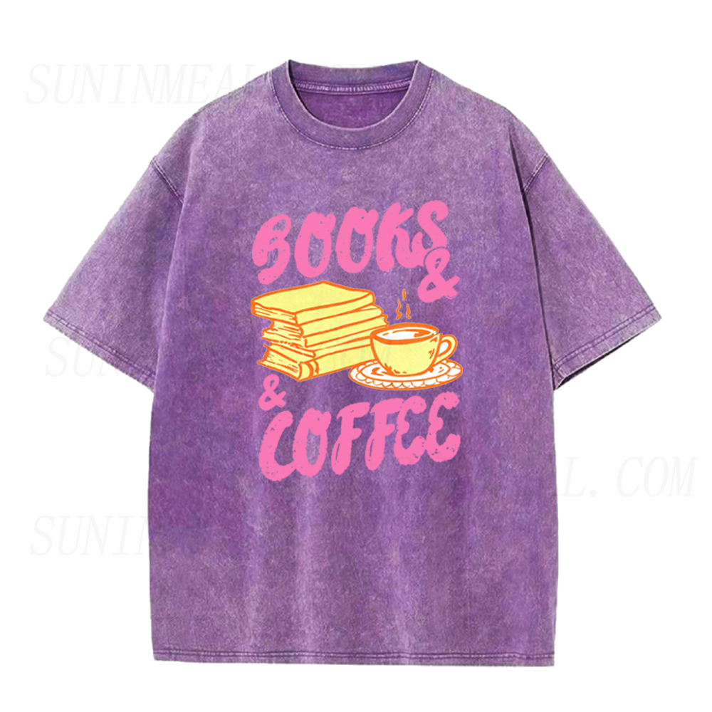 Books & Coffee Unisex Tee