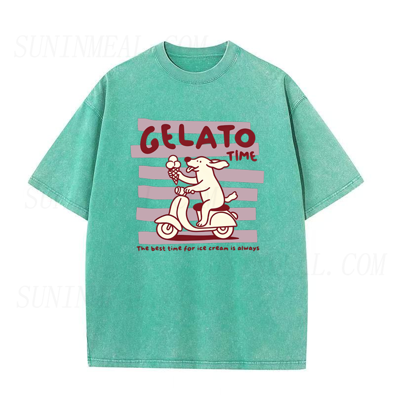 Gelato Time Dog Unisex Tee