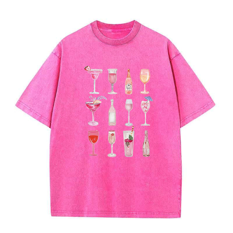 Pink Champagne Cocktail Unisex Tee