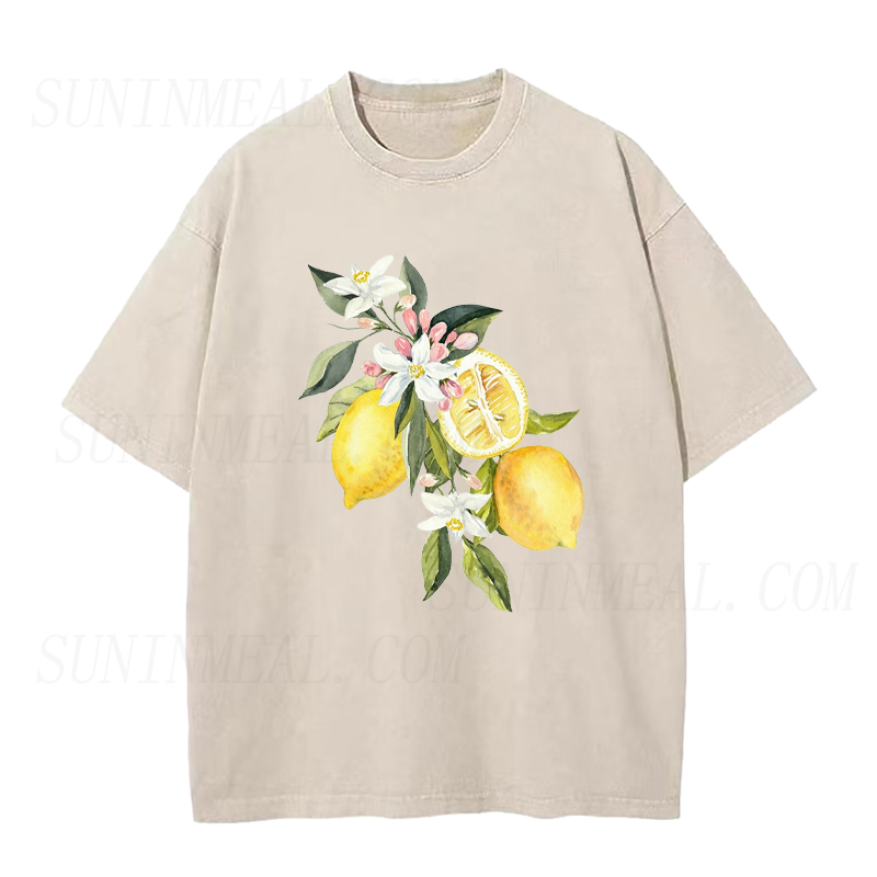Floral Lemon Unisex Tee