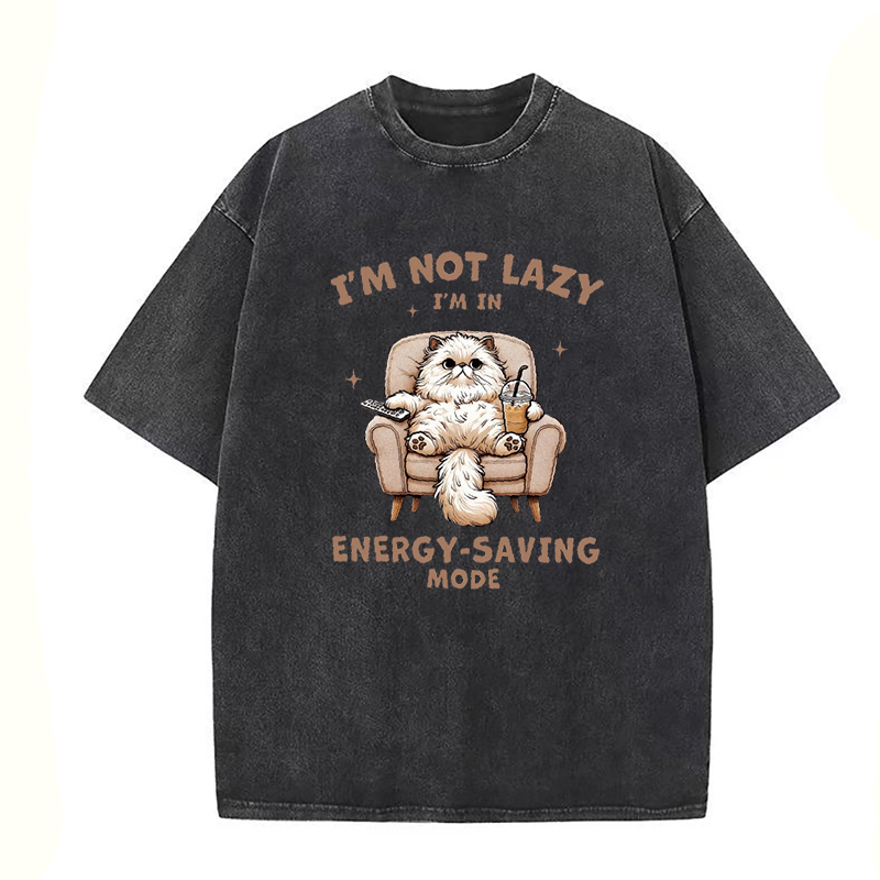 I’m Not Lazy Cat Unisex Tee