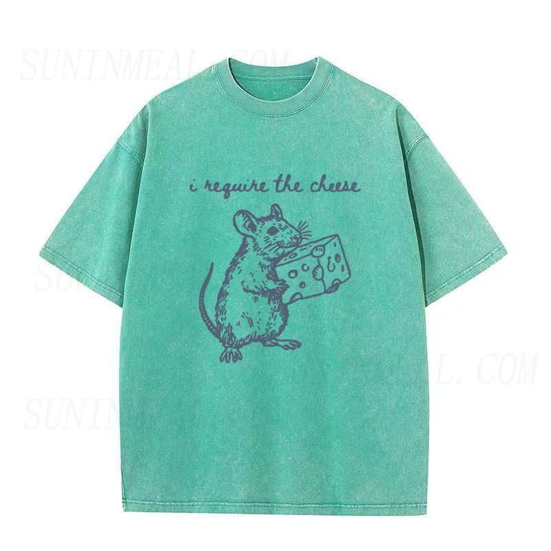I Require The Cheese Funny Mouse Unisex Tee