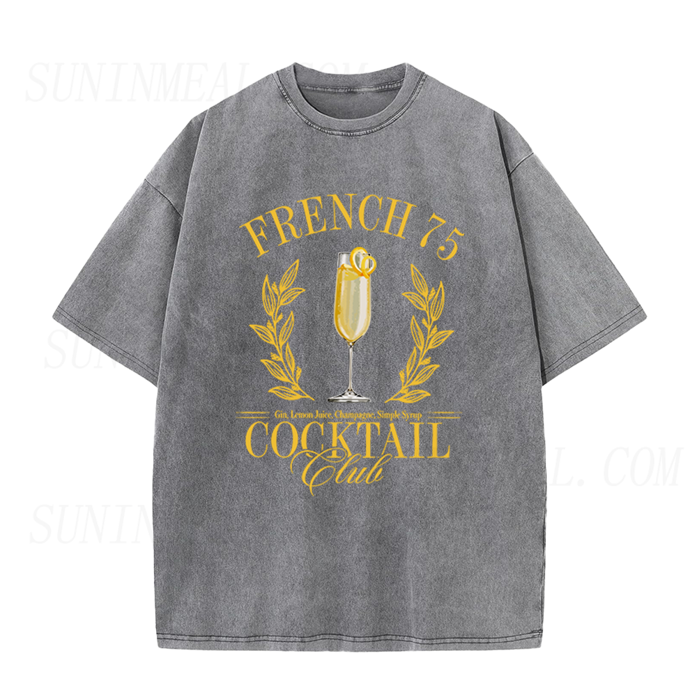 French 75 Cocktail Club Unisex Tee