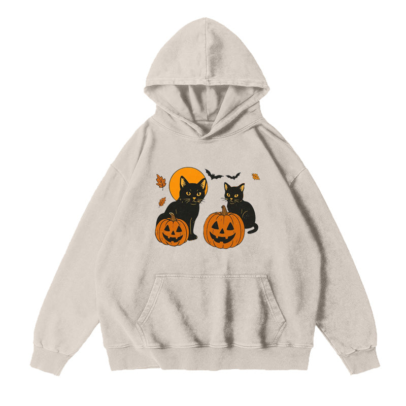 Black Cat Pumpkin Unisex Hoodie