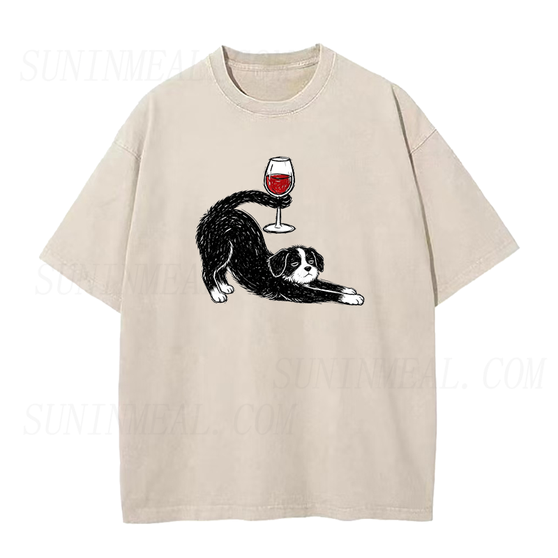 Wine O'Clock Puppy Unisex Tee
