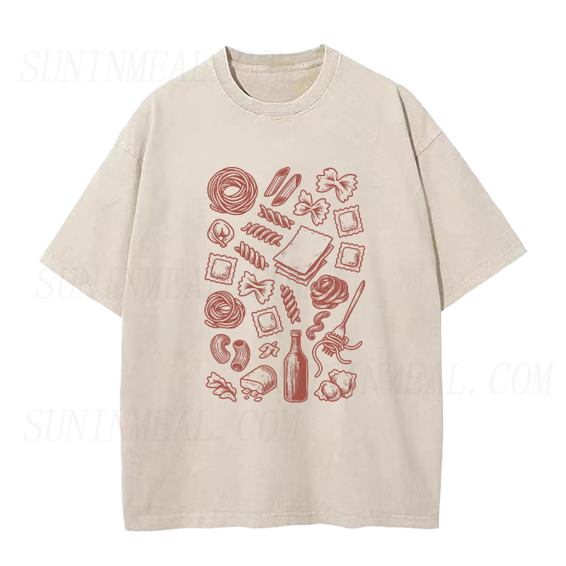 Vintage Italian Pasta Types Unisex Tee
