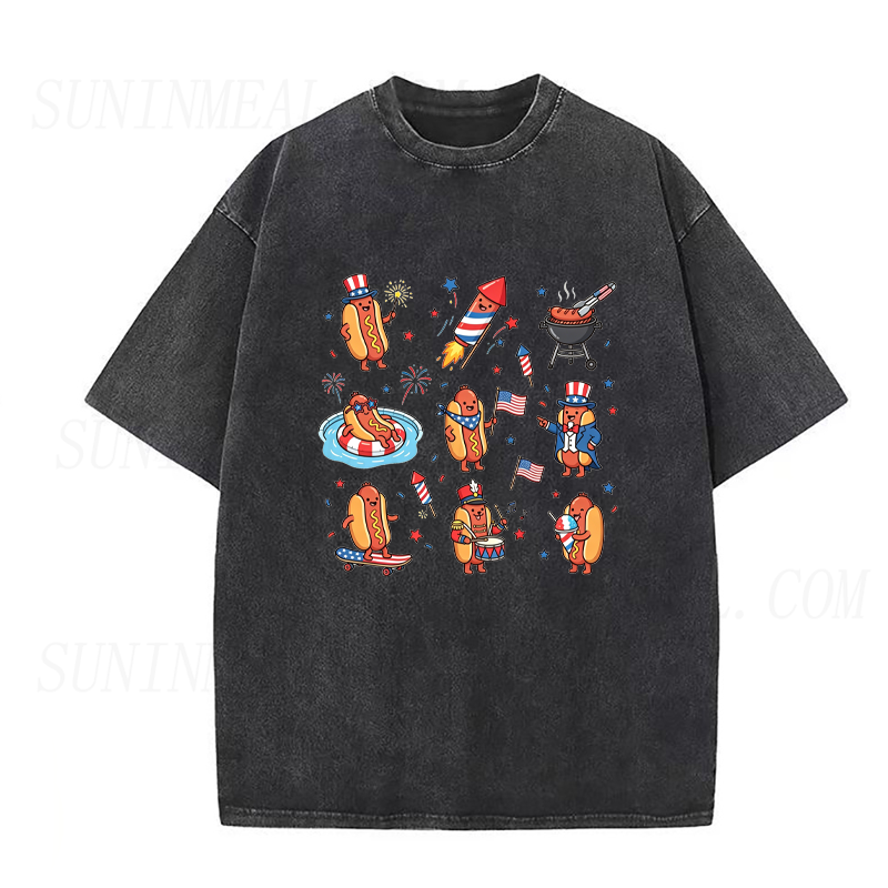 Hot Dog 4th of July Unisex Tee