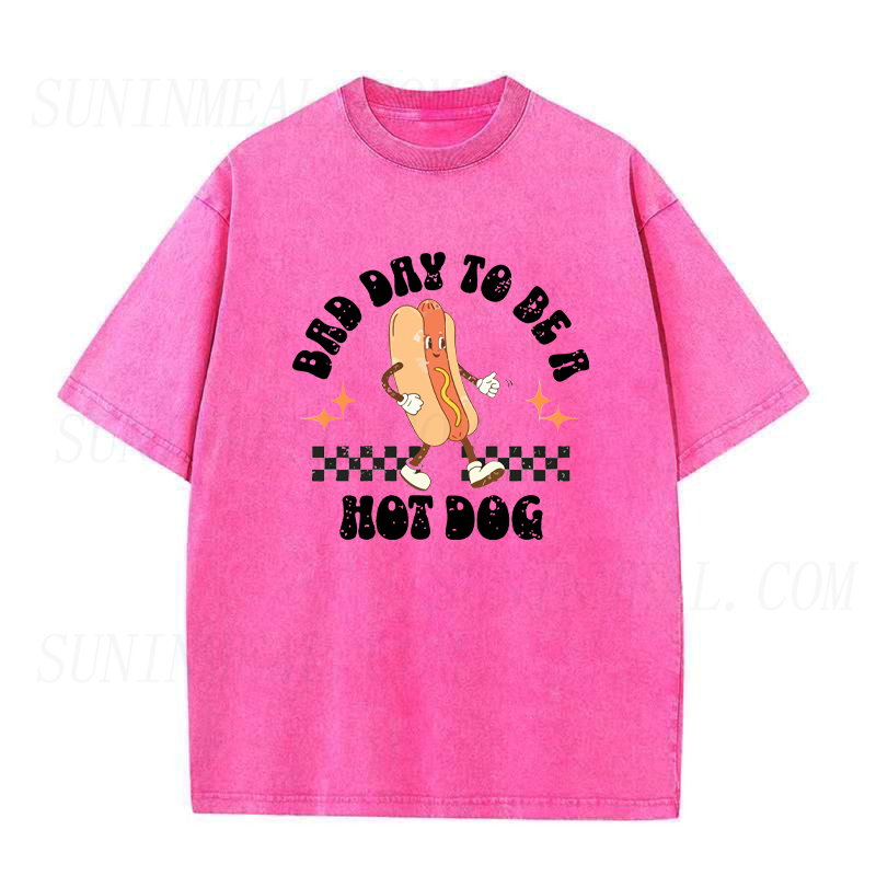 ホットドッグになるには最悪の日 ユニセックスTシャツ