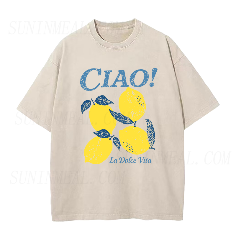 Ciao Italian Summer Lemon Unisex Tee