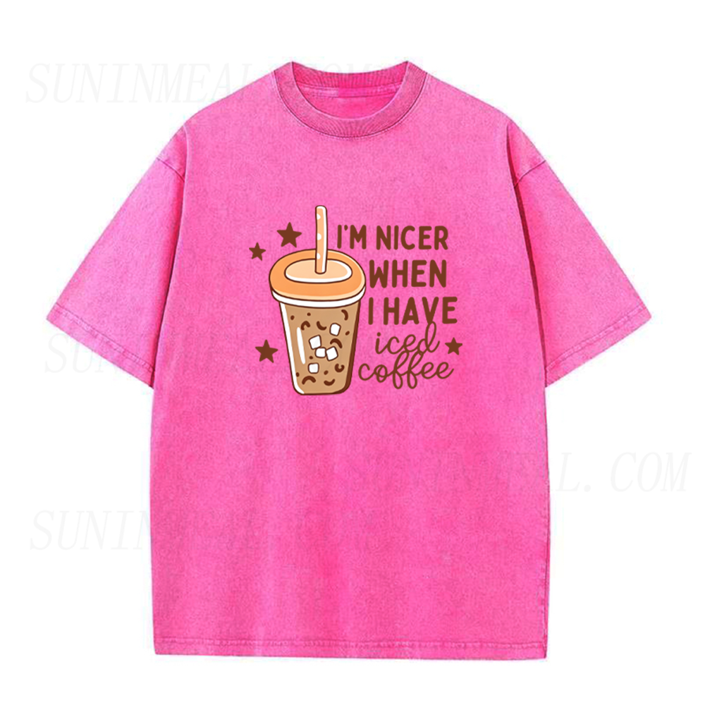 I'm Nicer When I Have Iced Coffee Unisex Tee