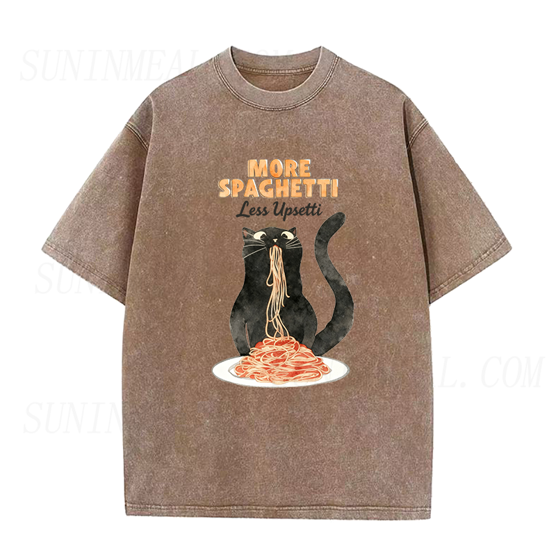 Hungry Cat Spaghetti Unisex Tee