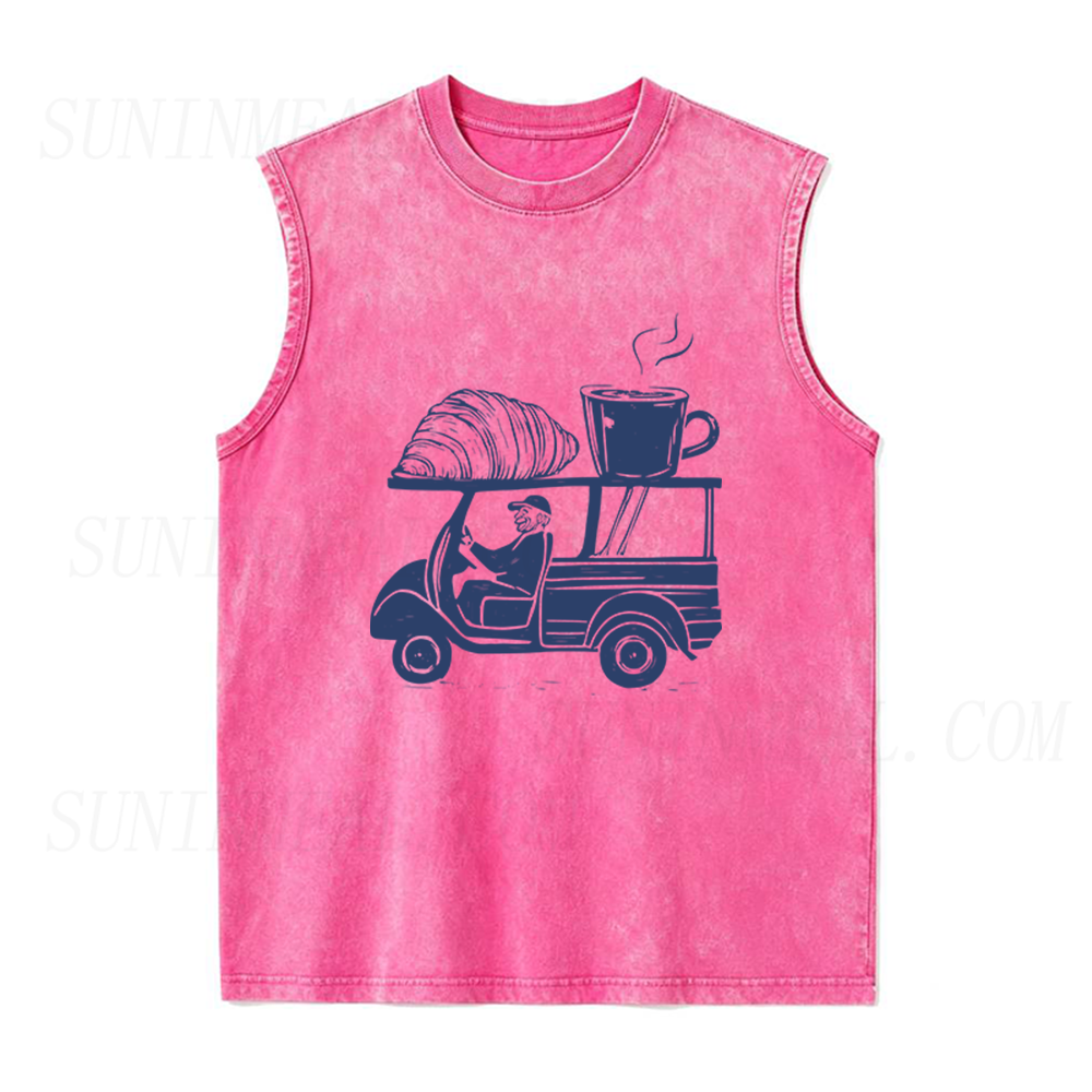 Track Croissant Coffee Unisex Tank Top