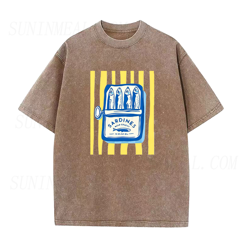 Striped Sardine Can Unisex Tee