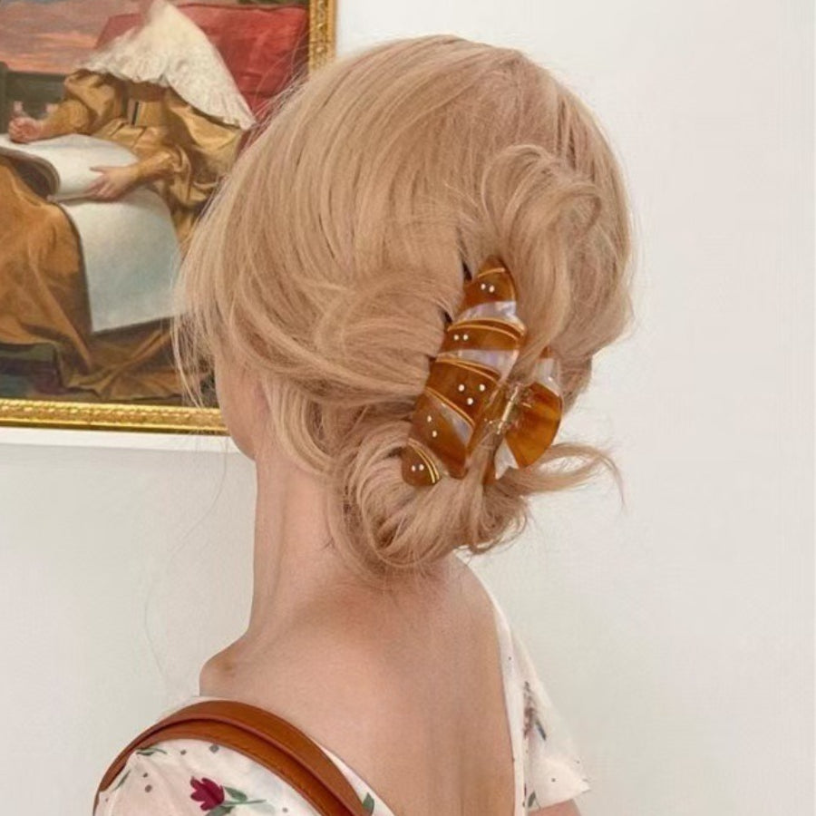 Croissant Hair Claw Clip