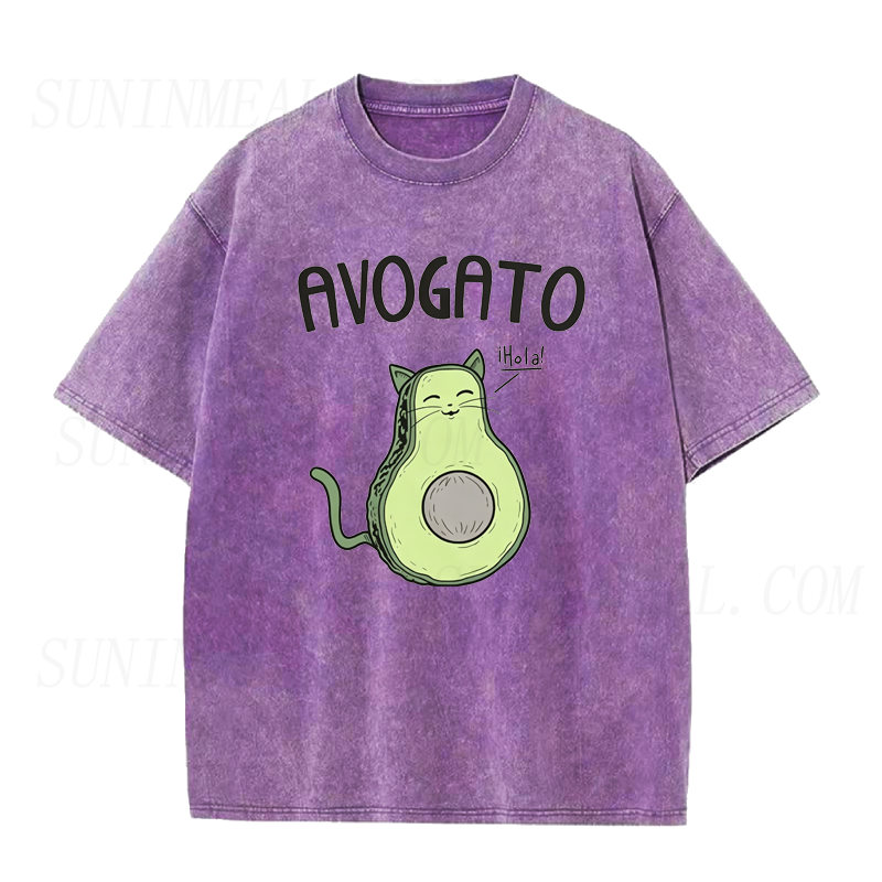 Avocado Cat Unisex Tee