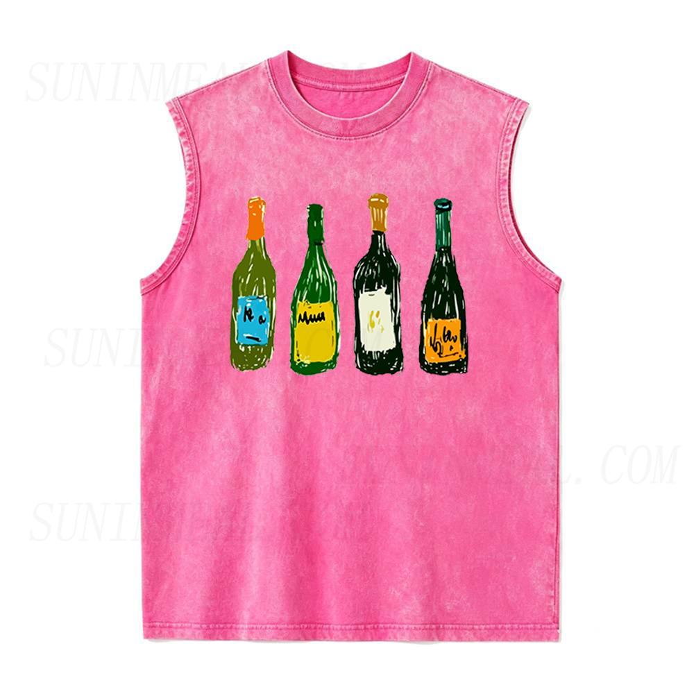 Wine Bottles Unisex Tank Top