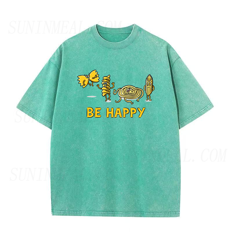 Be Happy Cute Pasta Unisex Tee