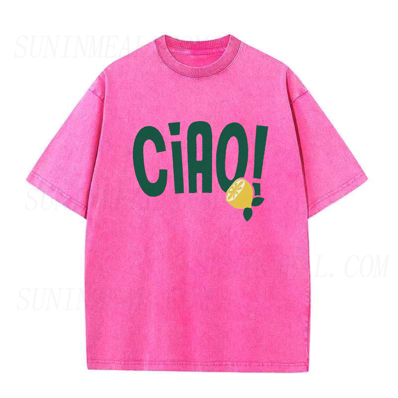 Retro Ciao Italian Lemon Unisex Tee