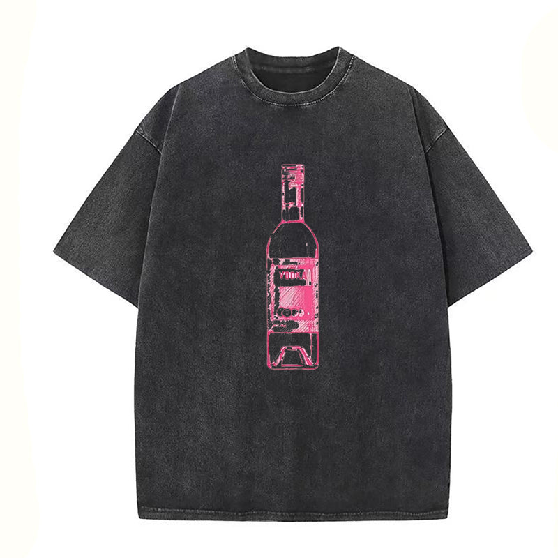 Trendy Alcohol Bottles Unisex Tee