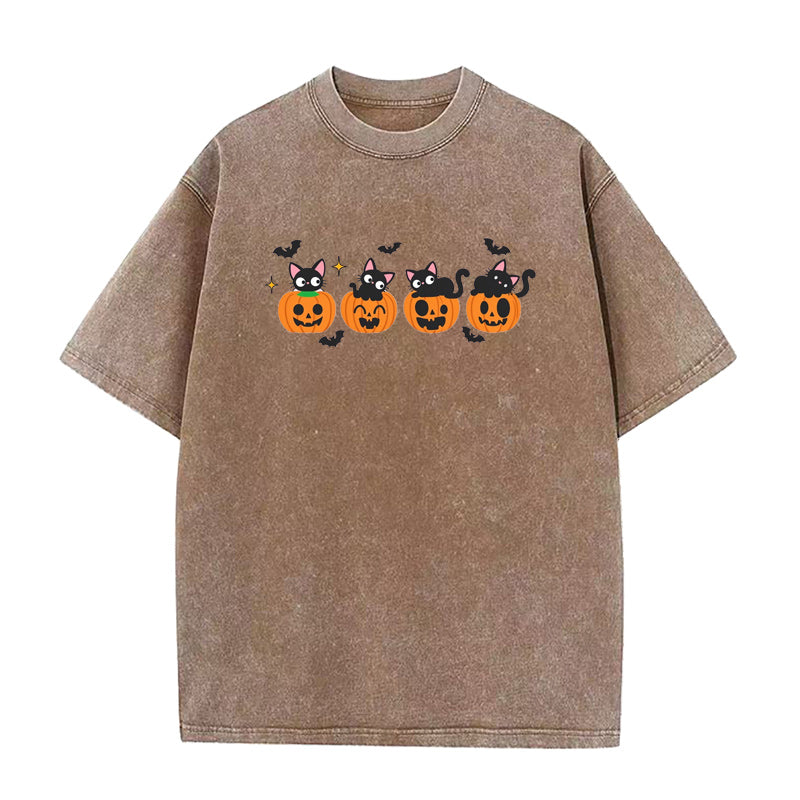 Cat Pumpkin Unisex Tee